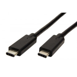 PremiumCord USB-C kabel ( USB 3.1 generation 2, 3A, 10Gbit s ) černý, 0,5m