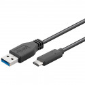 PremiumCord USB-C male - USB 3.0 A Male, černý, 1m