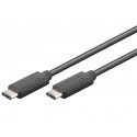 PremiumCord USB-C male - USB-C male, černý, 1m