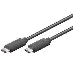 PremiumCord USB-C male - USB-C male, černý, 1m