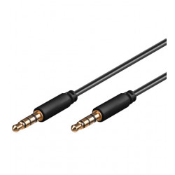 PremiumCord Jack 3.5mm 4 pinový M M 0,5m