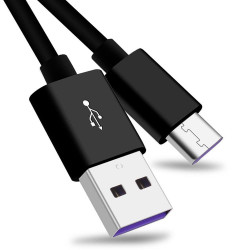 PremiumCord Kabel USB 3.1 C M - USB 2.0 A M, Super fast charging 5A, černý, 1m