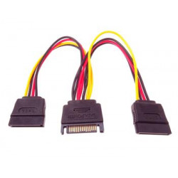 PremiumCord Napájecí kabel k HDD Serial ATA - rozdvojka M 2xF 16cm