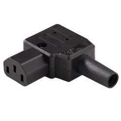 Konektor síťový 230V F IEC C13, zahnutý 90°