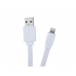 Kabel AVACOM LIG-120W USB - Lightning, 120cm, bílá