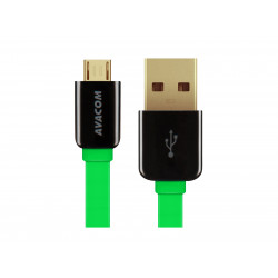 Kabel AVACOM MIC-120G USB - Micro USB, 120cm, zelená