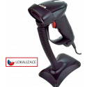 Laserová čtečka Virtuos HT-900A, USB (klávesnice RS-232 emulace), stojánek, černá