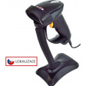 CCD čtečka Virtuos HT-310A, dlouhý dosah, USB (klávesnice RS-232 emulace), stojánek, černá
