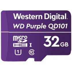 WD PURPLE 32GB MicroSDHC QD101 WDD032G1P0CC CL10 U1 