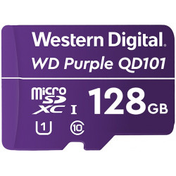 WD PURPLE 128GB MicroSDXC QD101 WDD128G1P0C CL10 U1 