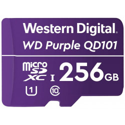 WD PURPLE 256GB MicroSDXC QD101 WDD256G1P0C CL10 U1 