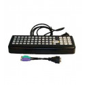 Honeywell 60 key Rugged Keyboard, QWERTY, PS2,WX8 adap.cable