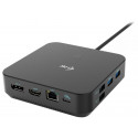 i-tec dokovací stanice 2x USB-C 2x USB 2.0 3x USB 3.0 HDMI 2x DP LAN Power Delivery 100 W + univ. nabíječka 100 W
