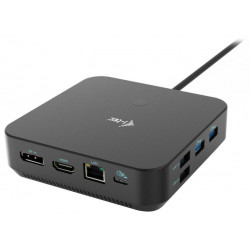 i-tec dokovací stanice 2x USB-C 2x USB 2.0 3x USB 3.0 HDMI 2x DP LAN Power Delivery 100 W + univ. nabíječka 100 W