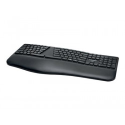 Kensington Pro Fit Ergo Wireless Keyboard - Klávesnice - bezdrátový - 2.4 GHz, Bluetooth 4.0 - německá - černá