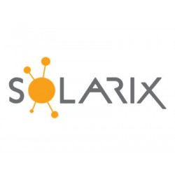 Solarix 19 osazený patch panel STP , Plně osazený 24 portový patch panel STP CAT5e STP, 1U barva černá