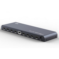 PremiumCord HDMI 2.0 splitter 1-8 porty, 4K x 2K 60Hz, FULL HD, 3D, černý