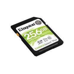 Kingston paměťová karta 256GB Canvas Select Plus SD UHS-I (čtení zápis: 100 85MB s)