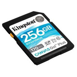 Kingston paměťová karta 256GB SDXC Canvas Go Plus 170R C10 UHS-I U3 V30