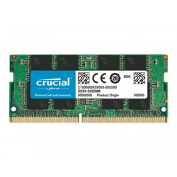 Crucial - DDR4 - modul - 16 GB - SO-DIMM 260-pin - 3200 MHz PC4-25600 - CL22 - 1.2 V - bez vyrovnávací paměti - bez ECC