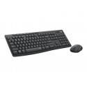 Logitech MK295 Silent - Klávesnice a sada myši - bezdrátový - 2.4 GHz - QWERTY - anglická - grafit