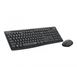 Logitech MK295 Silent - Klávesnice a sada myši - bezdrátový - 2.4 GHz - QWERTY - anglická - grafit