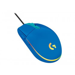 Logitech Gaming Mouse G203 LIGHTSYNC - Myš - optický - 6 tlačítka - kabelové - USB - modrá
