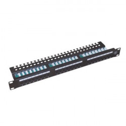 XtendLan Patch panel 19", 24 portů, C5E, vyvazovací úchytky, 2xAu