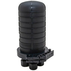 XtendLan Vodotěsná optická spojka, zemní zeď stožár, 24 vláken 4x6, 4 prostupy, matice, 300x188mm