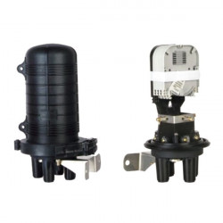 XtendLan Vodotěsná optická spojka, zemní zeď stožár, 24 vláken 4x6, 3+1 prostup, samosmršťovací, 300x188mm