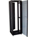 XtendLan 47U 600x600 stojanový, černý, skleněné dveře, plná záda