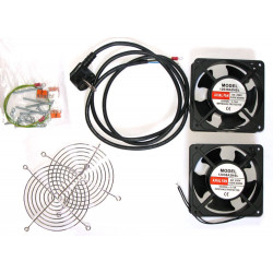 XtendLan Ventilace pro nástěnné rozvaděče, 2 ventilátory,napájecí kabel, spojovací materiál