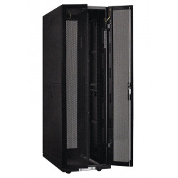 XtendLan 42U 600x1000 stojanový, černý, perforované dvoukřídlé dveře a záda