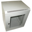 XtendLan Skříň 10", 9U, 280x350, šedý, prosklený