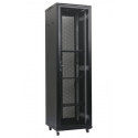 XtendLan 47U 600x800 stojanový, černý, perforované dveře a záda