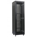 XtendLan 47U 800x800 stojanový, černý, perforované dveře a záda