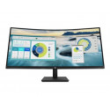 HP P34hc G4 - P-Series - LED monitor - zakřivená - 34" - 3440 x 1440 WQHD @ 60 Hz - VA - 250 cd m2 - 3500:1 - 5 ms - HDMI, DisplayPort, USB-C - reproduktory - černá