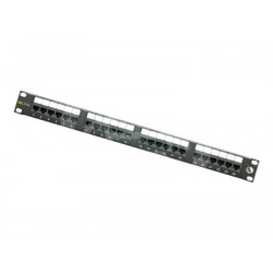 Solarix 19 Patch UTP 24xRJ45 Cat5e 1U, SX24-5E-UTP-BK