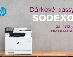  Za nákup vybraných laserových tiskáren HP získáte jako odměnu dárkové passy SODEXO 