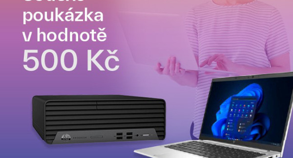 500Kč Sodexo poukázka za každý zakoupený HP počítač nebo notebook řady 400 s procesory AMD