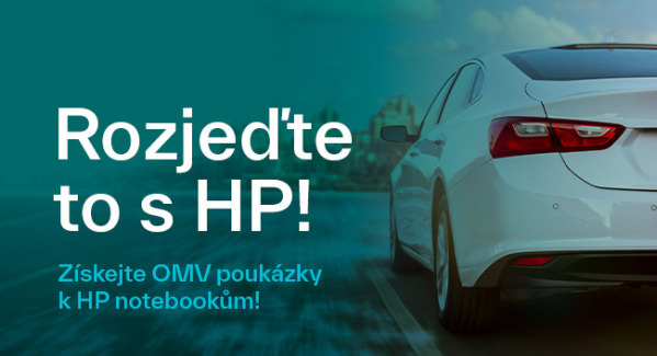 500Kč OMV poukázka za HP notebooky a desktopy s procesory Intel Core