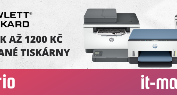 Cashback až 1200 Kč na vybrané tiskárny HP LaserJet