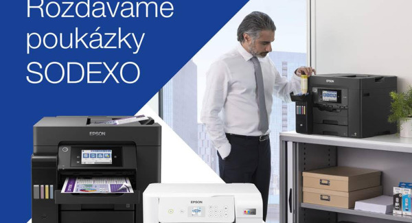 Za nákup Epson EcoTank poukázky Sodexo