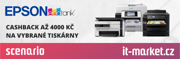 Až 4000 Kč zpět na vybrané tiskárny Epson EcoTank!