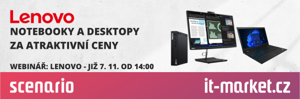 Skvělé ceny na produkty Lenovo a webinář o portfoliu značky!