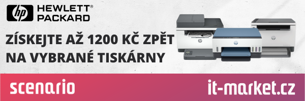 Až 1200 Kč zpět na tiskárny od společnosti HP!