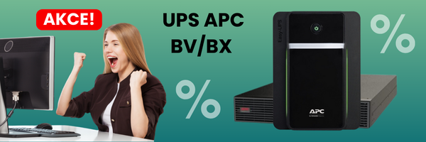 Sleva až 23,5% na záložní zdroje UPS APC. Nejprodávanější záložní zdroje UPS APC modely BV a BX akci 