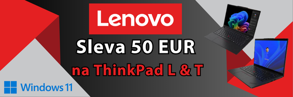 LENOVO Thnikpad - Vaše první notebooky se slevou 1.250 Kč