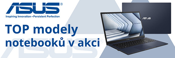 Nová časově omezená akce na ASUS notebooky – ušetřete až 2 200 Kč!