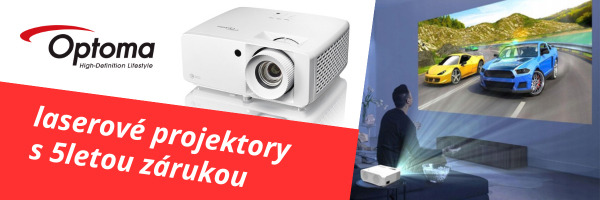 Optoma laserové projektory s 5letou zárukou